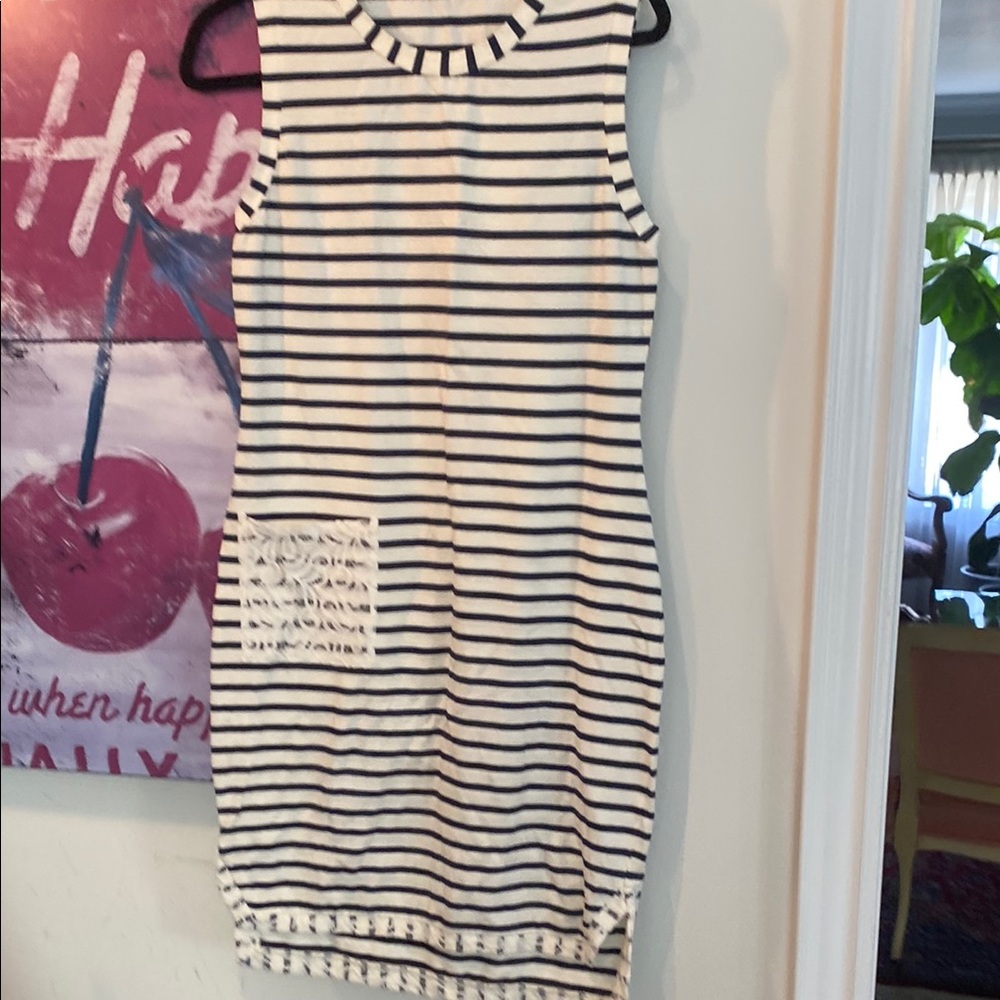 Striped Sleeveless Kids Dress
